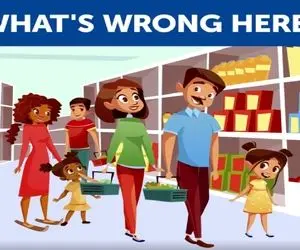 هوش تصویری؛ اگه باهوش هستی و زبر و زرنگ تیز بگو اشتباه تابلو این عکس چیه؟