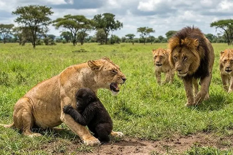 مستند حیات وحش؛ شیر؛ میمون