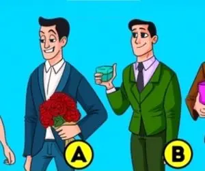 هوش تصویری؛ اگه هوش اَینشتَین رو داری بگو کدوم از این آقایون قصد خاستگاری داره؟