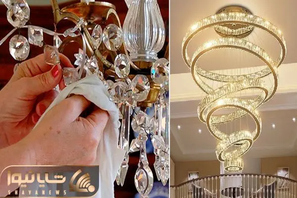 تمیز کردن لوستر