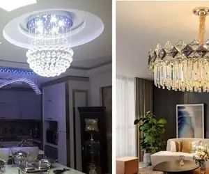 لیست قیمت لوستر با انواع مدل مدرن / فقط مبل و پرده خریدن هنر نیست ببین سقفت چی میخواد