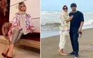 تیپ ریش ریش "زنِ شاهرخ استخری" تو ساحل؛ خانوم پوشش ایرانی اروپایی رو ترکیبی زده!