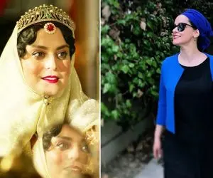 "غزل شاکری" خواهرشوهر جانِ جیران چه بلایی شده پشت صحنه؛ لباس قاجااار با نایکی آخه!