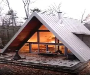 معماری خلاقانه؛ کلبه ساختن تو دل جنگل مازندران لوکس، سه طبقه و A-Frame