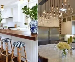 آیتم های مناسب برای دکوری روی اپن و جزیره / جلوه ی مدرن و زیبایی چشمگیر فضا با اینا