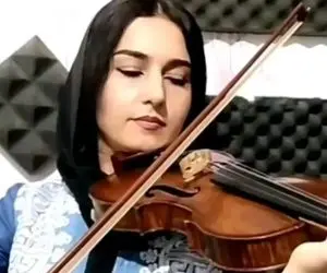 مطربی عالی؛ ویلون نوازی دختری که هر یک ثانیه 95 مدل نوت میزنه انگشتاش اعجوبه خدایین