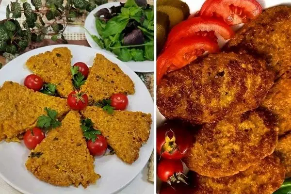 طرز تهیه کوکوی بلغور گندم / مقوی ترین کوکو که سریع و راحت آماده میشه