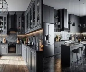 کابینت مشکی، سلطان طراحی مدرن/ این رنگ کابینت مناسب چه آشپزخونه هاییه؟