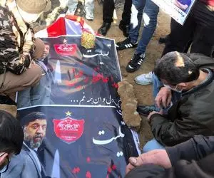 مزار علی انصاریان لحظاتی پس از خاکسپاری