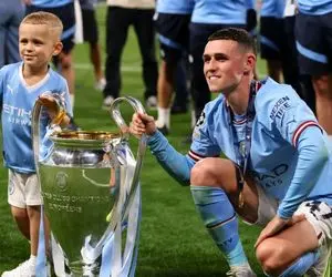 (عکس) شوخی عجیب فرزند فیل فودن با به ارلینگ هالند!