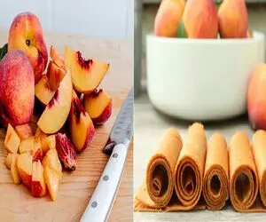 طرز تهیه لواشک هلو در خانه بهتر از بازاری ها/ راحت یک لواشک خوش طعم سالم درست کن