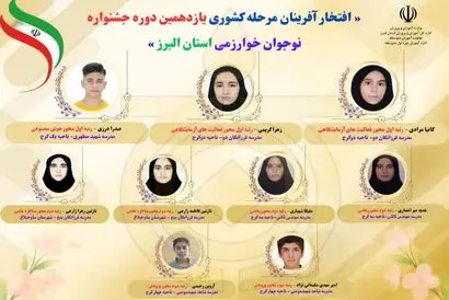 دانش آموزان البرز در جشنواره کشوری رتبه برتر شدند