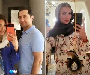 آیسانِ گلزار رو بیخی مینا زنِ بهرام رادان و نگااا باکت به تن شد؛ خوشگذرانی در آفریقا!