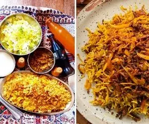 بهترین دستور برای تهیه کلم پلو با مرغ / اینجوری مرغ رو مزه دار کنی محشر میشه