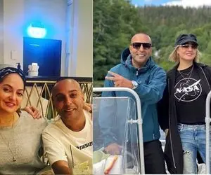 مهناز افشار و خواننده لس آنجلسی روی قایق تفریحی!
