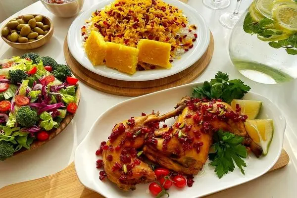 زرشک پلو با مرغ