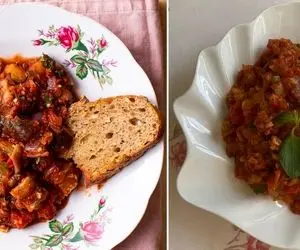 طرز تهیه خوراک بادمجان؛ عشاق بادمجون بشتابید که یه غذای آسون و خوشمزه براتون آوردیم