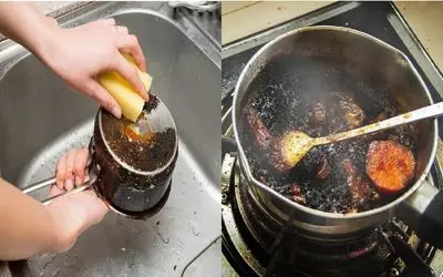 از جوش شیرین تا یخ رازهای از بین بردن سوختگی قابلمه/ بدون بشور بساب قابلمتو نجات بده