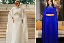 مدل های ترند لباس مجلسی شنل دار 1404؛ طراحی مدرن، جوان پسند و باحجاب مناسب شیک پوشان