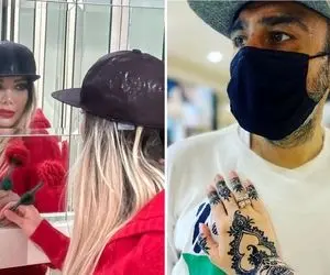 خوشگذرونی زنِ مهران غفوریان تو ویلای سلطنتیش؛ شلوار خانم خانماش زاپه یا خنجر خورده!