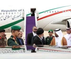 عکس منحصر به فرد رئیسی در لحظه ورود به عربستان