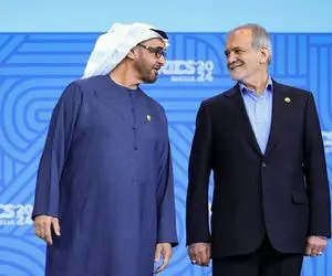 ژست دستِ روی سینه پزشکیان مقابل مقام اماراتی خبرساز شد