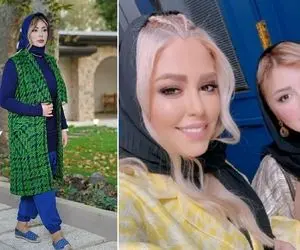 ژولیدگی نیوشا ضیغمی رو مبل راحتیشون چه شُخمی زد به دلمون؛ ملکه زیبایی خاورمیانه شده! 