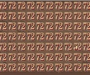 بازی فکری؛ پیدا کردن عدد 52 بین اینهمه 72 کار هرکسی نیست نتونستی ناراحت نشو که دشواره