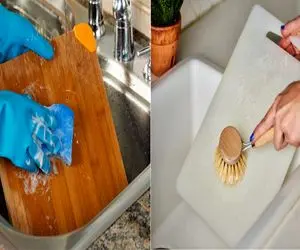 تخته گوشت میتونه یه بمب میکروبی/ پس ترفندای ضدعفونی و تمیز کردنشو یاد بگیر