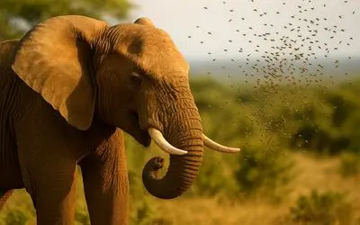 فریاد یک فیل در برابر وزوزی آرام/ چرا فیل ها از زنبورها می‌ هراسند؟
