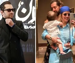 بهرام رادان، با همسر مدلش و فرزندشون سفر اروپایی رفت / مشعل المپیک رو گرفت دستش ذوقید