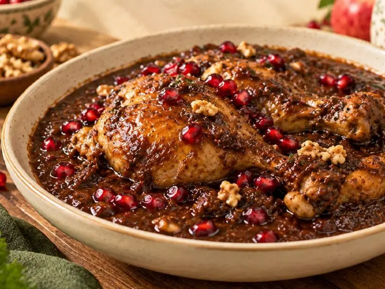 طرز تهیه خورشت فسنجون؛ چکار کنیم تا گردو حسابی به روغن بیفتد؟