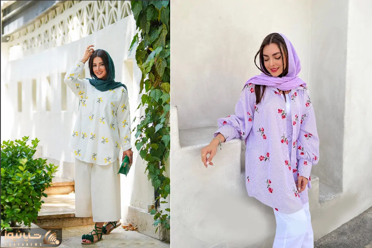 شومیز گل گلی