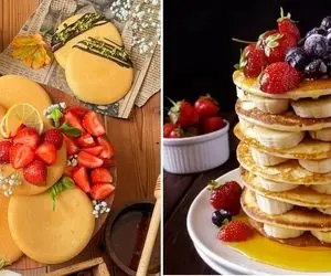 طرز تهیه پنکیک / خیلی راحت و سریع یه میان وعده جذاب توی خونه درست کن