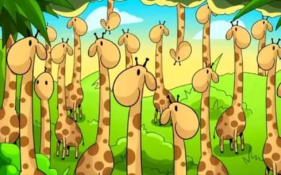 بازی فکری؛ اگه باهوش جماعت پیشت تعظیم میکنن بین زرافه ها مار استتار کرده رو دریاب