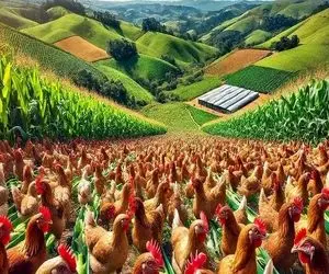 دامداری نوین؛ کل تپه رو عین لونه موش سوراخ سوراخ کرد مفت تو طبیعت مرغداری زد سود کرد