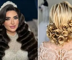 شینیون موی باز عروس؛ انواع شکل و شمایل مدل موی باز مناسب بلوند و تیره؛ امروزی 1405