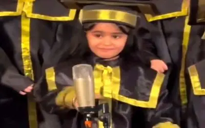 آواز شاد؛ خانوم کوچولو روز آخر مدرسشه یه جور عربی رقصید هیشکی دلش نمیخواد بیاد پایین