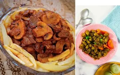 طرز تهیه خوراک دل مرغ / یه غذای ساده و ارزان که فوری هم آماده میشه