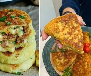 طرز تهیه کوکو سیب زمینی شکم پر؛ ایشون به غایت خوشمزه و خوشتیپ تشریف دارن