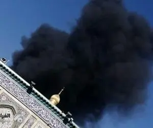 (عکس) آتش سوزی در کربلا نزدیک حرم!