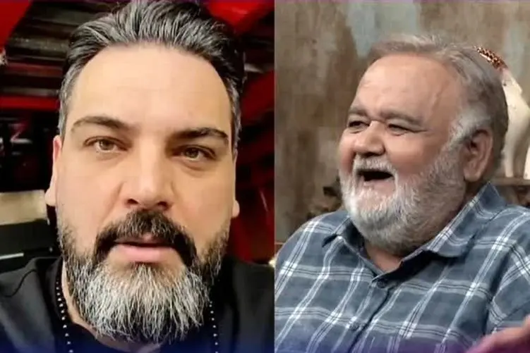 ببینید| خداحافظی دیدنی "احسان علیخانی" با مرحوم  اکبر عبدی