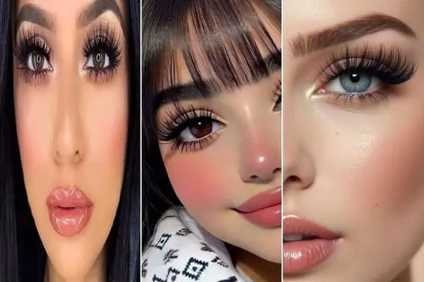 مدل مژه ی عروسکی برا دخترایی که چشمای کارتونی و فانتزی میخوان؛ مناسب چشمای ریز و درشت