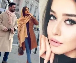 آفتابی شدن گلزار و آیسان در خیابان های تهران؛ آقای سوپراستار همیشه جلو تر از همسرش