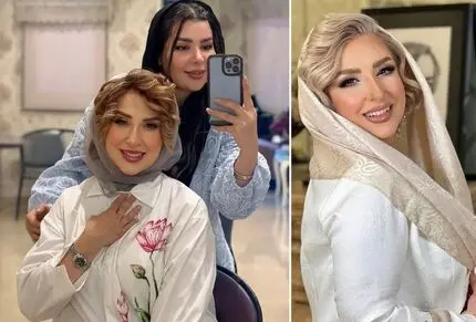 عکس/ نگاهی به استایل تازه مرجانه گلچین / موهای کوتاه خاکستری با بلوز قهوه‌ای