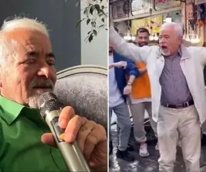 آواز ماندگار؛ صادق بوقی بعد آو آو آو خوندن حالا میکروفن به دست از مسعود صادقلو خوند