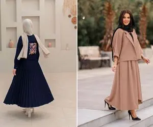 مدل‌ های جدید کت و دامن برای نوروز 1404/ یه استایل فرانسوی بساز که همه کف کنن