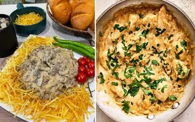 طرز تهیه چیکن استراگانف / خوشمزه ترین غذای روسی رو اینجوری بپزید