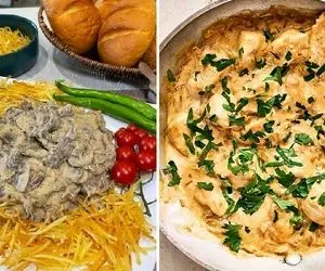 طرز تهیه چیکن استراگانف / خوشمزه ترین غذای روسی رو اینجوری بپزید