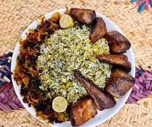 آموزش آشپزی؛ بهترین باقالی پلو با ماهی تهران تو رستوران ۴۴ ساله اروند کنار